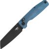 Bestech Slasher Axis Lock D2 Blue Micarta