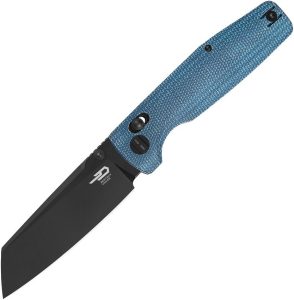 Bestech Slasher Axis Lock D2 Blue Micarta