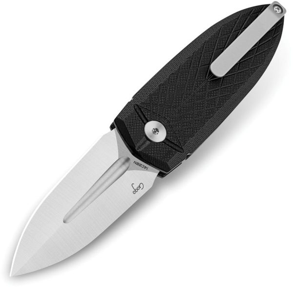 Bestech Ququ Button Lock Spear G10 Black