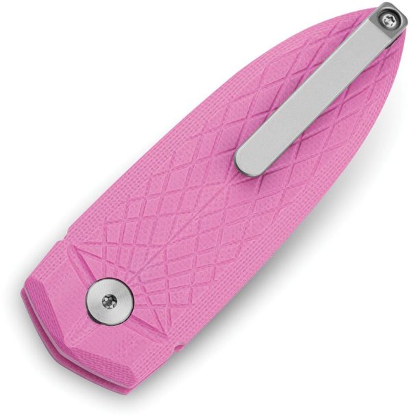 Bestech Ququ Button Lock Spear G10 Pink