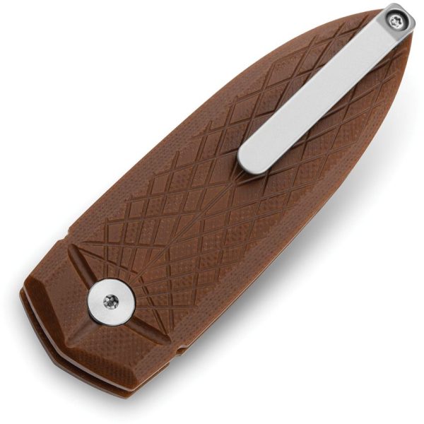 Bestech Ququ Button Lock Spear G10 Brown