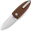 Bestech Ququ Button Lock Spear G10 Brown