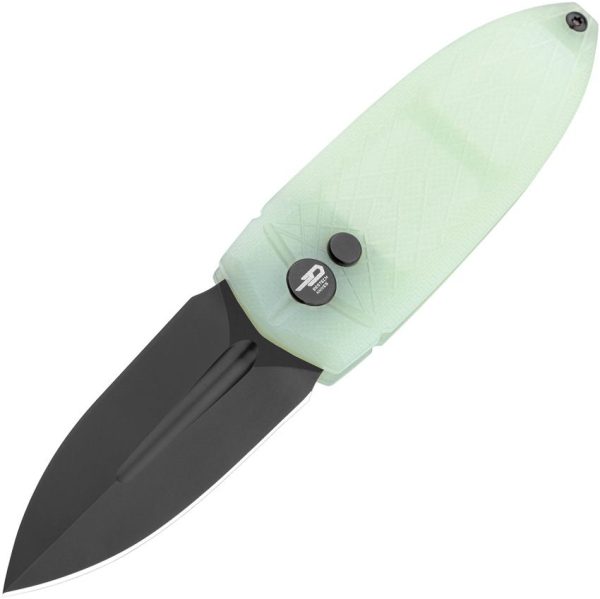 Bestech Ququ Button Lock DLC Spear G10 Jade
