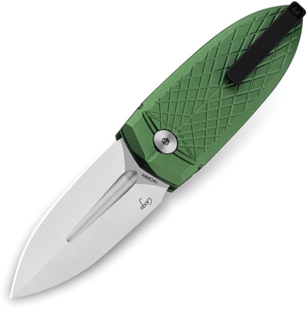 Bestech Ququ Button Lock Spear Al Green