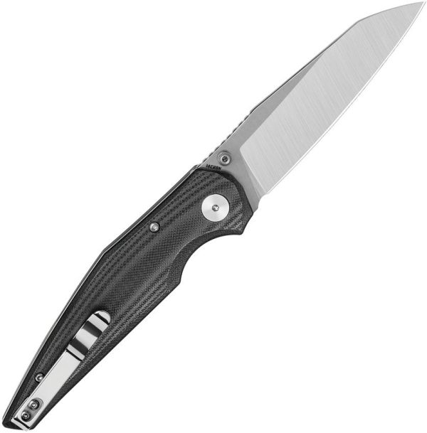 Bestech Snakebird Button Lock Folding Knife - Black Micarta