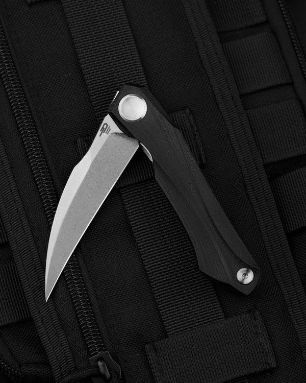 Bestech Ivy Linerlock Folding Knife - Black G10