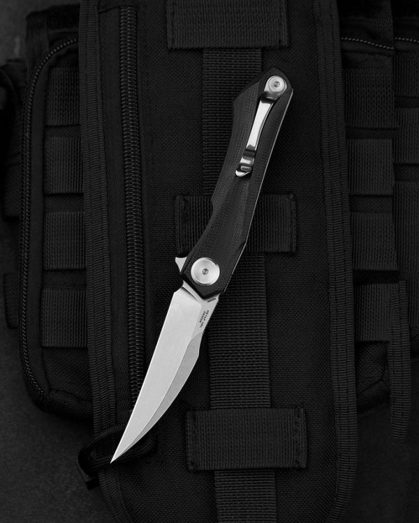 Bestech Ivy Linerlock Folding Knife - Black G10