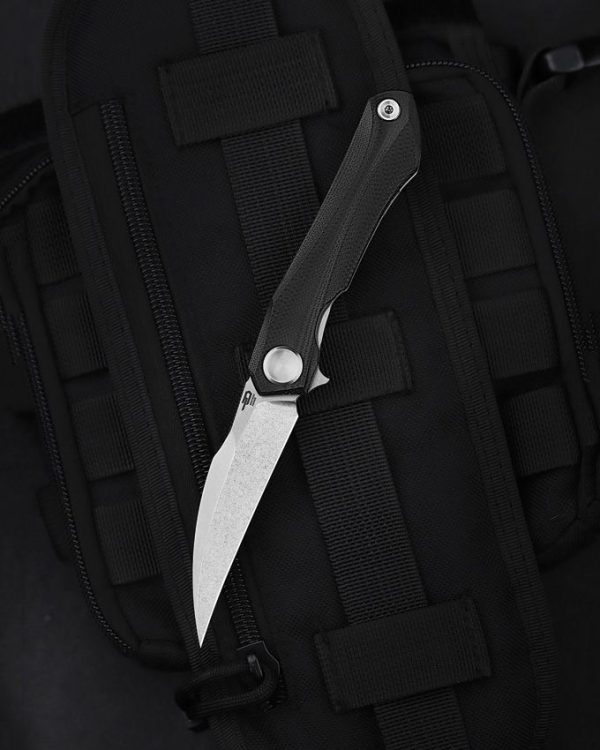 Bestech Ivy Linerlock Folding Knife - Black G10