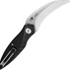 Bestech Mantidae Linerlock Black G10 - Curved Blade