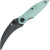 Bestech Mantidae Linerlock Jade G10 - Curved Blade