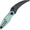 Bestech Mantidae Linerlock Jade G10 - Curved Blade