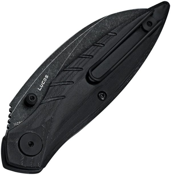 Bestech Mantidae Linerlock Black Micarta - Curved Blade