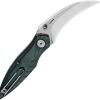 Bestech Mantidae Linerlock Green Micarta - Curved Blade