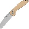 Bestech Liger Bar Lock Beige G10 Wharncliffe