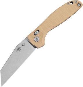 Bestech Liger Bar Lock Beige G10 Wharncliffe