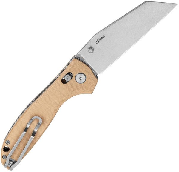Bestech Liger Bar Lock Beige G10 Wharncliffe