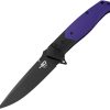 Bestech Swordfish Button Lock Black PVD Purple