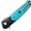 Bestech Swordfish Button Lock Folding Knife - Teal G10