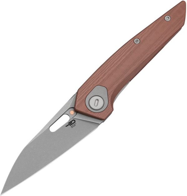 Bestech VK-Void M-Cut Linerlock - Brown G10