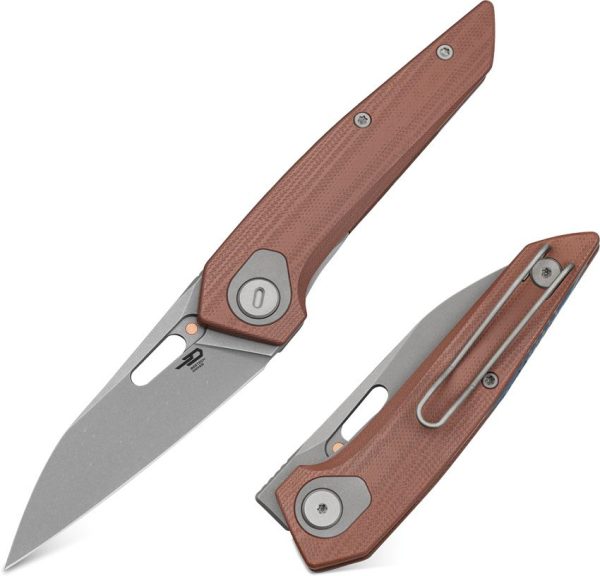 Bestech VK-Void M-Cut Linerlock - Brown G10