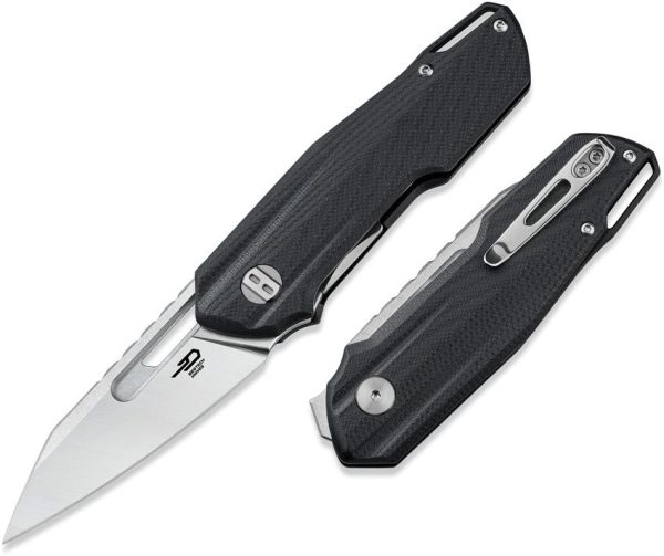 Bestech Toddler Linerlock Folding Knife - Black G10