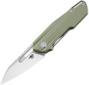 Bestech Toddler Linerlock Folding Knife - OD Green G10