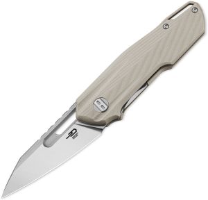 Bestech Toddler Linerlock Folding Knife - Desert Tan G10
