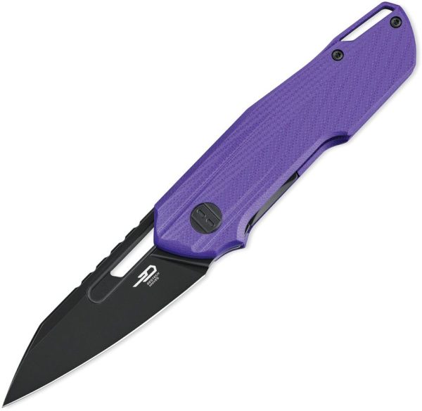 Bestech Toddler Linerlock Folding Knife - Purple G10
