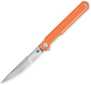 Bestech Duoz Linerlock Orange G10 EDC Knife