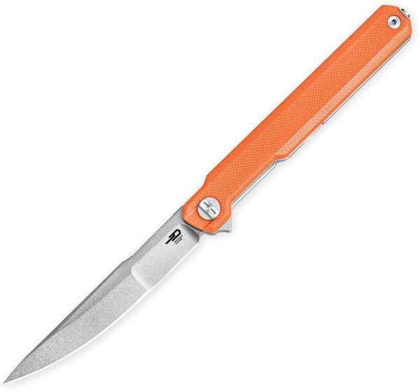 BTKG65B.jpg Bestech Duoz Linerlock Orange G10 EDC Knife