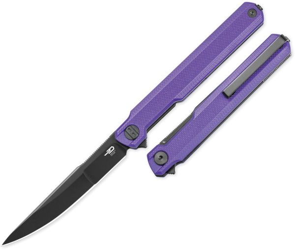 Bestech Duoz Linerlock Purple G10 EDC Knife