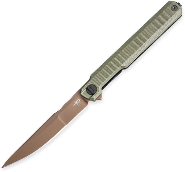 Bestech Duoz Linerlock OD Green G10 EDC Knife