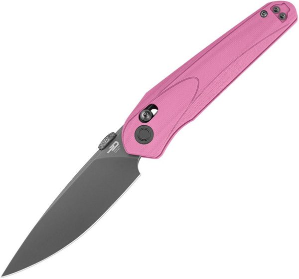 Bestech Mothus Crossbar Lock Pink G10 Folding Knife