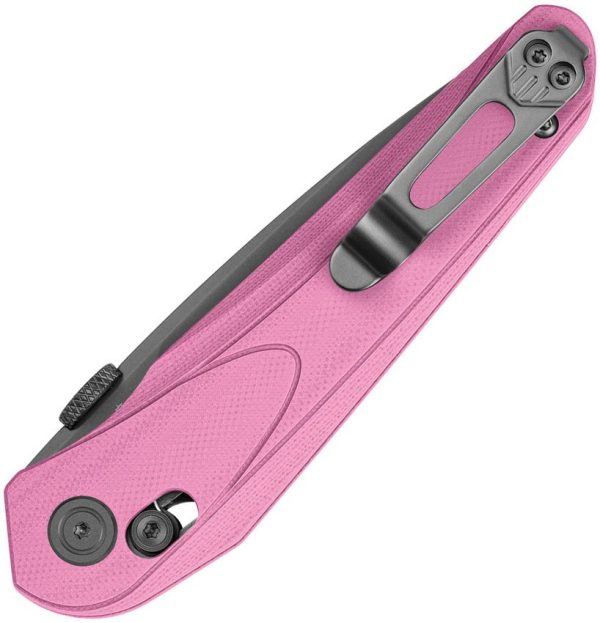 Bestech Mothus Crossbar Lock Pink G10 Folding Knife