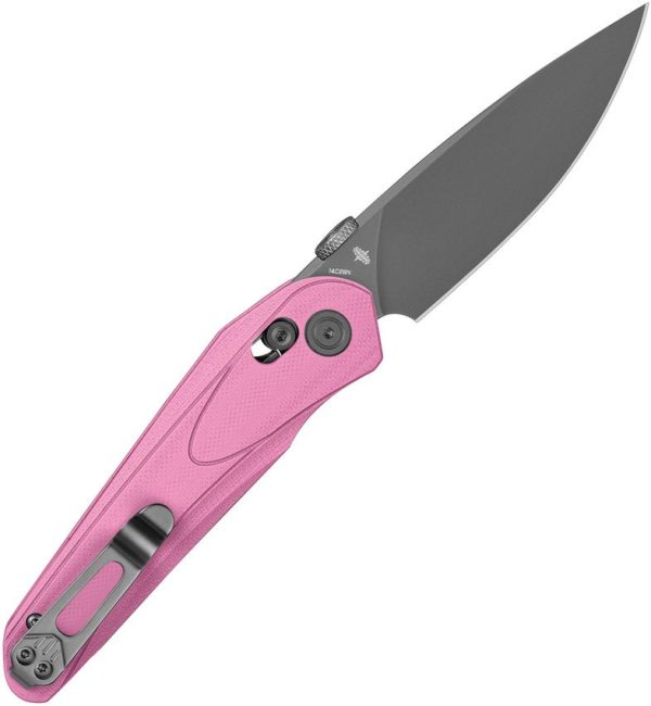 Bestech Mothus Crossbar Lock Pink G10 Folding Knife