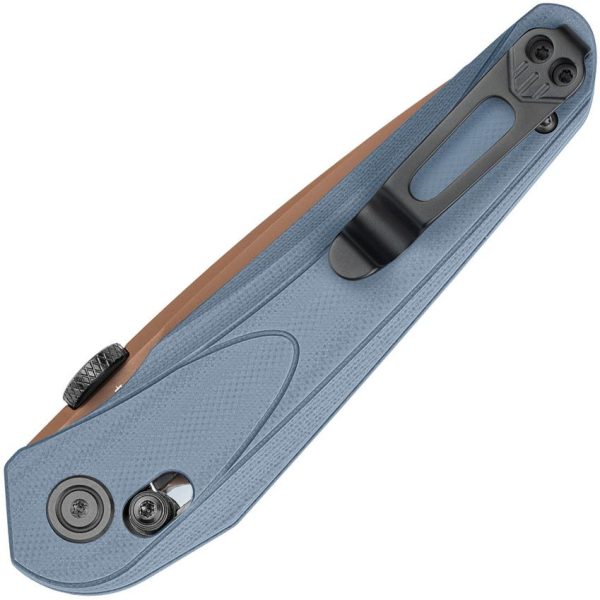 Bestech Mothus Crossbar Lock Blue-Gray G10 Folding Knife