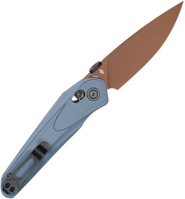 Bestech Mothus Crossbar Lock Blue-Gray G10 Folding Knife