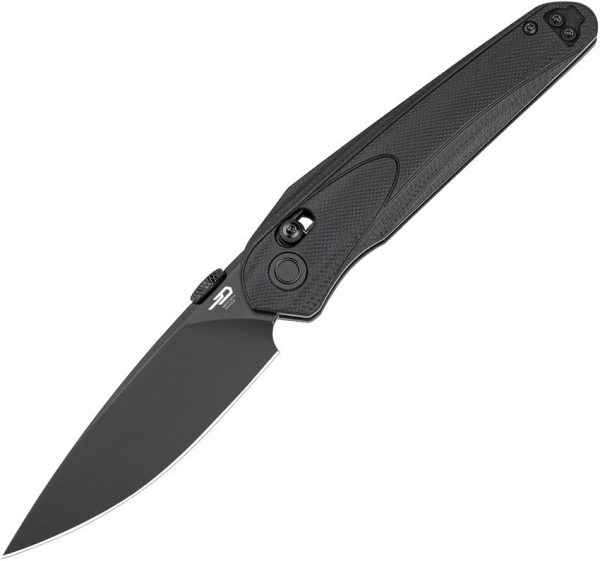 Bestech Mothus Crossbar Lock Black G10 Folding Knife