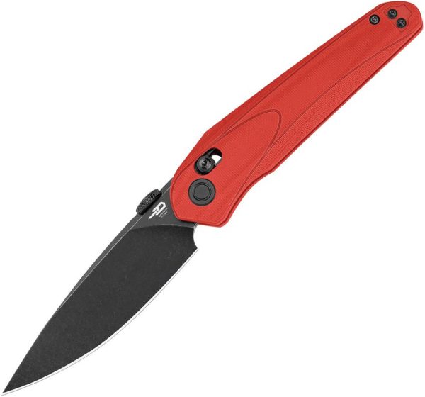 Bestech Mothus Crossbar Lock Red G10 Folding Knife
