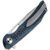 Bestech Falko Linerlock Blue Carbon Fiber EDC Knife