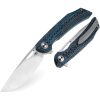 Bestech Falko Linerlock Blue Carbon Fiber EDC Knife