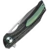 Bestech Falko Linerlock Green Carbon Fiber EDC Knife
