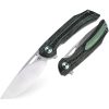 Bestech Falko Linerlock Green Carbon Fiber EDC Knife