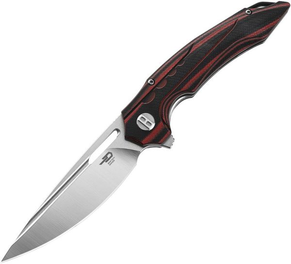 Bestech Ornetta Linerlock Red Bohler N690 Folding Knife