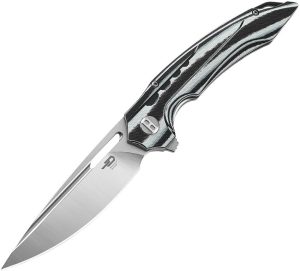 Bestech Ornetta Linerlock Black/White Bohler N690 Knife