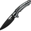 Bestech Ornetta Linerlock Black/White Stonewash N690 Knife
