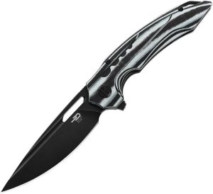 Bestech Ornetta Linerlock Black/White Stonewash N690 Knife