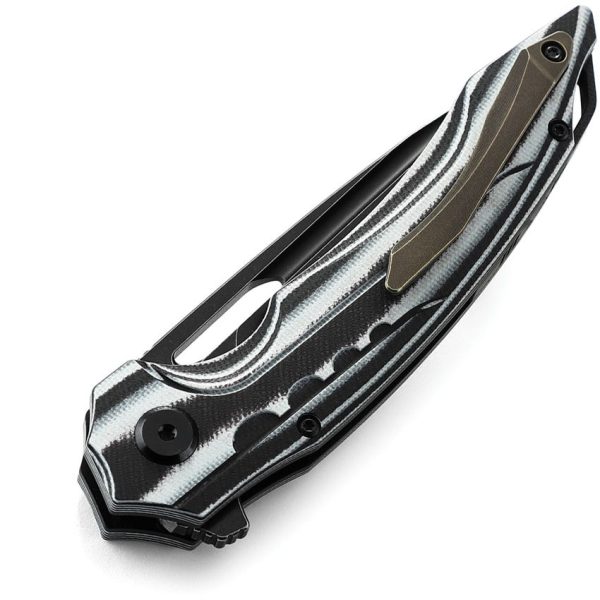Bestech Ornetta Linerlock Black/White Stonewash N690 Knife