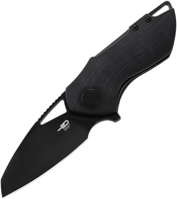 Bestech Riverstone Linerlock Black Stonewash Blade