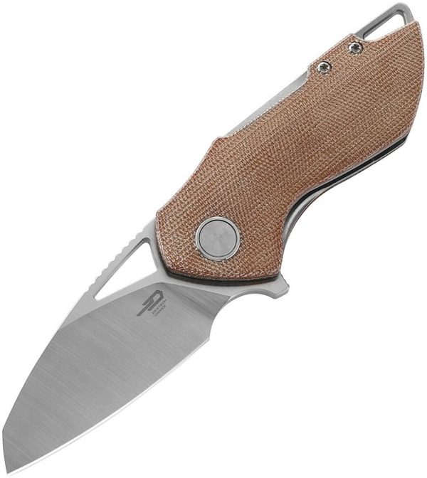 Bestech Riverstone Linerlock Natural Micarta Handle